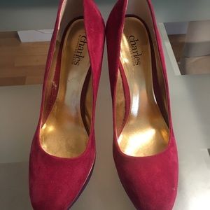 CHARLES DAVID SUEDE SHOES